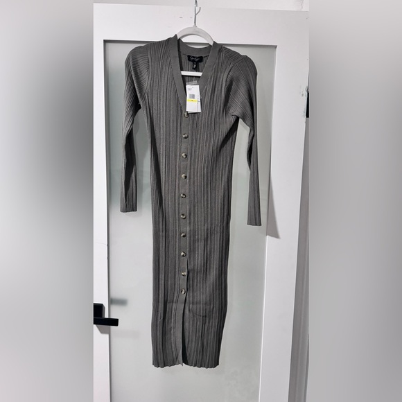 Jessica Simpson Women's Austyn Long Sleeve Cardigan Dress - Picture 4 of 6